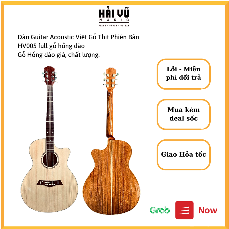 Guitar Full gỗ Hồng đào