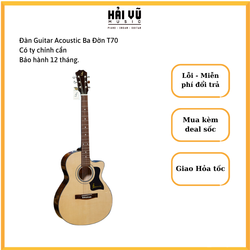 Guitar Acoustic Ba Đờn T70