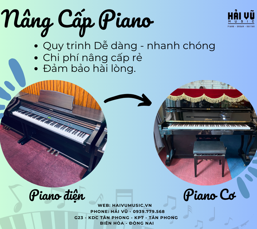 Nâng cấp Piano cơ tại Hải Vũ Music