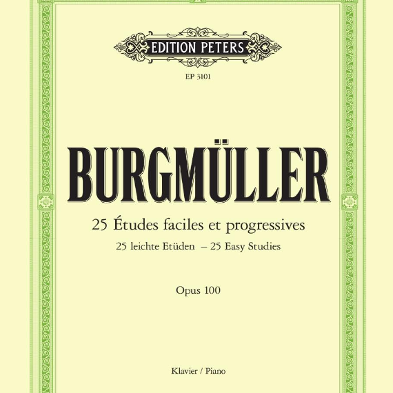 25 Études faciles et progressives- Op 100 –  Friedrich Burgmuller